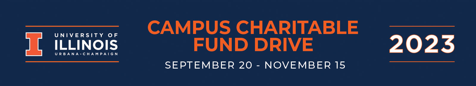 Campus Charitable Fund Drive September 26 - November 16, 2022