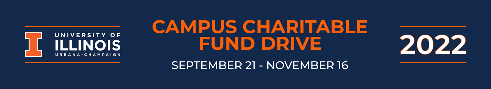 Campus Charitable Fund Drive September 21 - November 16, 2022